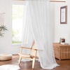 image:imageNICETOWN Light Pink Kids Bed Canopy for Nursery  Decorative Soft Voile Sheer Mosquito Net Window Scarf DIY Ascot Top Bed Scarf for PrincessBaby W114 x L180 1 PanelIvory