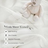 image:imageNICETOWN Light Pink Kids Bed Canopy for Nursery  Decorative Soft Voile Sheer Mosquito Net Window Scarf DIY Ascot Top Bed Scarf for PrincessBaby W114 x L180 1 PanelBeige
