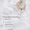 image:imageNICETOWN Light Pink Kids Bed Canopy for Nursery  Decorative Soft Voile Sheer Mosquito Net Window Scarf DIY Ascot Top Bed Scarf for PrincessBaby W114 x L180 1 PanelWhite
