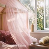 image:imageNICETOWN Light Pink Kids Bed Canopy for Nursery  Decorative Soft Voile Sheer Mosquito Net Window Scarf DIY Ascot Top Bed Scarf for PrincessBaby W114 x L180 1 PanelLight Pink