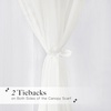 image:imageNICETOWN Light Pink Kids Bed Canopy for Nursery  Decorative Soft Voile Sheer Mosquito Net Window Scarf DIY Ascot Top Bed Scarf for PrincessBaby W114 x L180 1 PanelBeige