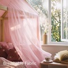 image:imageNICETOWN Light Pink Kids Bed Canopy for Nursery  Decorative Soft Voile Sheer Mosquito Net Window Scarf DIY Ascot Top Bed Scarf for PrincessBaby W114 x L180 1 PanelBaby Pink