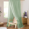 image:imageNICETOWN Light Pink Kids Bed Canopy for Nursery  Decorative Soft Voile Sheer Mosquito Net Window Scarf DIY Ascot Top Bed Scarf for PrincessBaby W114 x L180 1 PanelSage Green