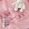 image:imageNICETOWN Light Pink Kids Bed Canopy for Nursery  Decorative Soft Voile Sheer Mosquito Net Window Scarf DIY Ascot Top Bed Scarf for PrincessBaby W114 x L180 1 PanelPink