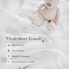 image:imageNICETOWN Light Pink Kids Bed Canopy for Nursery  Decorative Soft Voile Sheer Mosquito Net Window Scarf DIY Ascot Top Bed Scarf for PrincessBaby W114 x L180 1 PanelIvory