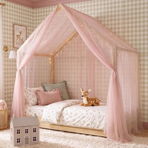 image:imageNICETOWN Light Pink Kids Bed Canopy for Nursery  Decorative Soft Voile Sheer Mosquito Net Window Scarf DIY Ascot Top Bed Scarf for PrincessBaby W114 x L180 1 PanelLight Pink