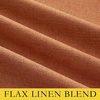 image:imageNICETOWN 100 Absolutely Blackout Linen Curtains with Thermal Insulated Liner Terracotta 52 Wide 2 Panels 95 inches Long Drapes Grommet Retro Linen Curtains Vertical Drapes Privacy for Bedroom