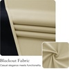 image:imageNICETOWN 100 Blackout French Door Curtains for Door Window Privacy Thermal Insulated Short Curtains for Kitchen Tie Up Shade Window Covering for Christmas Sage Green W26 X L40 Inch 1 PanelCream
