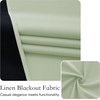 image:imageNICETOWN 100 Blackout French Door Curtains for Door Window Privacy Thermal Insulated Short Curtains for Kitchen Tie Up Shade Window Covering for Christmas Sage Green W26 X L40 Inch 1 PanelLight Green