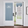 image:imageNICETOWN 100 Blackout French Door Curtains for Door Window Privacy Thermal Insulated Short Curtains for Kitchen Tie Up Shade Window Covering for Christmas Sage Green W26 X L40 Inch 1 PanelGreyish Blue