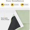 image:imageNICETOWN 100 Blackout French Door Curtains for Door Window Privacy Thermal Insulated Short Curtains for Kitchen Tie Up Shade Window Covering for Christmas Sage Green W26 X L40 Inch 1 PanelLight Green