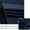 image:imageNICETOWN 100 Blackout French Door Curtains for Door Window Privacy Thermal Insulated Short Curtains for Kitchen Tie Up Shade Window Covering for Christmas Sage Green W26 X L40 Inch 1 PanelNavy