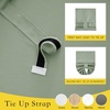image:imageNICETOWN 100 Blackout French Door Curtains for Door Window Privacy Thermal Insulated Short Curtains for Kitchen Tie Up Shade Window Covering for Christmas Sage Green W26 X L40 Inch 1 PanelSage Green