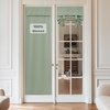 image:imageNICETOWN 100 Blackout French Door Curtains for Door Window Privacy Thermal Insulated Short Curtains for Kitchen Tie Up Shade Window Covering for Christmas Sage Green W26 X L40 Inch 1 PanelSage Green