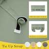 image:imageNICETOWN 100 Blackout French Door Curtains for Door Window Privacy Thermal Insulated Short Curtains for Kitchen Tie Up Shade Window Covering for Christmas Sage Green W26 X L40 Inch 1 PanelSage Green