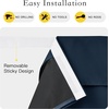 image:imageNICETOWN 100 Blackout French Door Curtains for Door Window Privacy Thermal Insulated Short Curtains for Kitchen Tie Up Shade Window Covering for Christmas Sage Green W26 X L40 Inch 1 PanelNavy