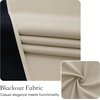 image:imageNICETOWN 100 Blackout French Door Curtains for Door Window Privacy Thermal Insulated Short Curtains for Kitchen Tie Up Shade Window Covering for Christmas Sage Green W26 X L40 Inch 1 PanelNatural