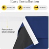 image:imageNICETOWN 100 Blackout French Door Curtains for Door Window Privacy Thermal Insulated Short Curtains for Kitchen Tie Up Shade Window Covering for Christmas Sage Green W26 X L40 Inch 1 PanelRoyal Blue