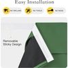 image:imageNICETOWN 100 Blackout French Door Curtains for Door Window Privacy Thermal Insulated Short Curtains for Kitchen Tie Up Shade Window Covering for Christmas Sage Green W26 X L40 Inch 1 PanelForest Green