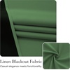 image:imageNICETOWN 100 Blackout French Door Curtains for Door Window Privacy Thermal Insulated Short Curtains for Kitchen Tie Up Shade Window Covering for Christmas Sage Green W26 X L40 Inch 1 PanelForest Green