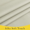 image:imageNICETOWN 100 Blackout French Door Curtains for Door Window Privacy Thermal Insulated Short Curtains for Kitchen Tie Up Shade Window Covering for Christmas Sage Green W26 X L40 Inch 1 PanelLight Beige