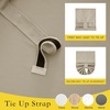 image:imageNICETOWN 100 Blackout French Door Curtains for Door Window Privacy Thermal Insulated Short Curtains for Kitchen Tie Up Shade Window Covering for Christmas Sage Green W26 X L40 Inch 1 PanelNatural