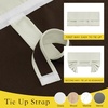 image:imageNICETOWN 100 Blackout French Door Curtains for Door Window Privacy Thermal Insulated Short Curtains for Kitchen Tie Up Shade Window Covering for Christmas Sage Green W26 X L40 Inch 1 PanelLight Beige