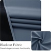 image:imageNICETOWN 100 Blackout French Door Curtains for Door Window Privacy Thermal Insulated Short Curtains for Kitchen Tie Up Shade Window Covering for Christmas Sage Green W26 X L40 Inch 1 PanelStone Blue