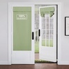 image:imageNICETOWN 100 Blackout French Door Curtains for Door Window Privacy Thermal Insulated Short Curtains for Kitchen Tie Up Shade Window Covering for Christmas Sage Green W26 X L40 Inch 1 PanelOlive Green