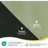 image:imageNICETOWN 100 Blackout French Door Curtains for Door Window Privacy Thermal Insulated Short Curtains for Kitchen Tie Up Shade Window Covering for Christmas Sage Green W26 X L40 Inch 1 PanelOlive Green