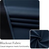image:imageNICETOWN 100 Blackout French Door Curtains for Door Window Privacy Thermal Insulated Short Curtains for Kitchen Tie Up Shade Window Covering for Christmas Sage Green W26 X L40 Inch 1 PanelNavy