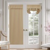 image:imageNICETOWN 100 Blackout French Door Curtains for Door Window Privacy Thermal Insulated Short Curtains for Kitchen Tie Up Shade Window Covering for Christmas Sage Green W26 X L40 Inch 1 PanelBiscotti Beige
