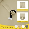 image:imageNICETOWN 100 Blackout French Door Curtains for Door Window Privacy Thermal Insulated Short Curtains for Kitchen Tie Up Shade Window Covering for Christmas Sage Green W26 X L40 Inch 1 PanelCream