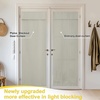 image:imageNICETOWN 100 Blackout French Door Curtains for Door Window Privacy Thermal Insulated Short Curtains for Kitchen Tie Up Shade Window Covering for Christmas Sage Green W26 X L40 Inch 1 PanelSand