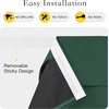 image:imageNICETOWN 100 Blackout French Door Curtains for Door Window Privacy Thermal Insulated Short Curtains for Kitchen Tie Up Shade Window Covering for Christmas Sage Green W26 X L40 Inch 1 PanelHunter Green