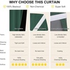 image:imageNICETOWN 100 Blackout French Door Curtains for Door Window Privacy Thermal Insulated Short Curtains for Kitchen Tie Up Shade Window Covering for Christmas Sage Green W26 X L40 Inch 1 PanelHunter Green