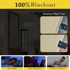 image:imageNICETOWN 100 Blackout French Door Curtains for Door Window Privacy Thermal Insulated Short Curtains for Kitchen Tie Up Shade Window Covering for Christmas Sage Green W26 X L40 Inch 1 PanelCream