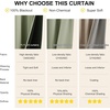 image:imageNICETOWN 100 Blackout French Door Curtains for Door Window Privacy Thermal Insulated Short Curtains for Kitchen Tie Up Shade Window Covering for Christmas Sage Green W26 X L40 Inch 1 PanelOlive Green