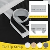 image:imageNICETOWN 100 Blackout French Door Curtains for Door Window Privacy Thermal Insulated Short Curtains for Kitchen Tie Up Shade Window Covering for Christmas Sage Green W26 X L40 Inch 1 PanelSliver Grey