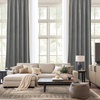 image:imageNICETOWN 96 inch Long Brown Velvet Curtains Extra Wide W62 x L96 Luxury Soft Thermal Insulated Room Darkening Heavy Duty Velvet Drapes for Sliding Glass Door 2 PanelsGrey Series  Light Grey