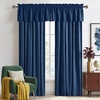image:imageNICETOWN 96 inch Long Brown Velvet Curtains Extra Wide W62 x L96 Luxury Soft Thermal Insulated Room Darkening Heavy Duty Velvet Drapes for Sliding Glass Door 2 PanelsBlue Series  Navy Blue