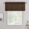 image:imageNICETOWN 96 inch Long Brown Velvet Curtains Extra Wide W62 x L96 Luxury Soft Thermal Insulated Room Darkening Heavy Duty Velvet Drapes for Sliding Glass Door 2 PanelsBrown Series  Brown