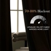 image:imageNICETOWN 96 inch Long Brown Velvet Curtains Extra Wide W62 x L96 Luxury Soft Thermal Insulated Room Darkening Heavy Duty Velvet Drapes for Sliding Glass Door 2 PanelsBrown Series  Taupe