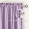 image:imageNICETOWN 96 inch Long Brown Velvet Curtains Extra Wide W62 x L96 Luxury Soft Thermal Insulated Room Darkening Heavy Duty Velvet Drapes for Sliding Glass Door 2 Panels3  Pom Pom  Lilac Purple