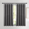 image:imageNICETOWN 96 inch Long Brown Velvet Curtains Extra Wide W62 x L96 Luxury Soft Thermal Insulated Room Darkening Heavy Duty Velvet Drapes for Sliding Glass Door 2 PanelsGrey Series  Grey