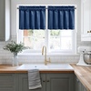 image:imageNICETOWN 96 inch Long Brown Velvet Curtains Extra Wide W62 x L96 Luxury Soft Thermal Insulated Room Darkening Heavy Duty Velvet Drapes for Sliding Glass Door 2 PanelsBlue Series  Navy Blue