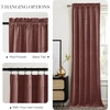 image:imageNICETOWN 96 inch Long Brown Velvet Curtains Extra Wide W62 x L96 Luxury Soft Thermal Insulated Room Darkening Heavy Duty Velvet Drapes for Sliding Glass Door 2 PanelsPurple Series  Wild Rose