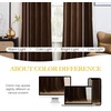 image:imageNICETOWN 96 inch Long Brown Velvet Curtains Extra Wide W62 x L96 Luxury Soft Thermal Insulated Room Darkening Heavy Duty Velvet Drapes for Sliding Glass Door 2 PanelsBrown Series  Brown