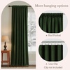image:imageNICETOWN 96 inch Long Brown Velvet Curtains Extra Wide W62 x L96 Luxury Soft Thermal Insulated Room Darkening Heavy Duty Velvet Drapes for Sliding Glass Door 2 PanelsGreen Series  Single Rod Pocket  Dark Green