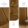 image:imageNICETOWN 96 inch Long Brown Velvet Curtains Extra Wide W62 x L96 Luxury Soft Thermal Insulated Room Darkening Heavy Duty Velvet Drapes for Sliding Glass Door 2 PanelsYellow Series  Gold Brown